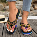 Vintage Bohemian Rhinestone Embellishment Clip-toe Comfortable Zpaxo black 40