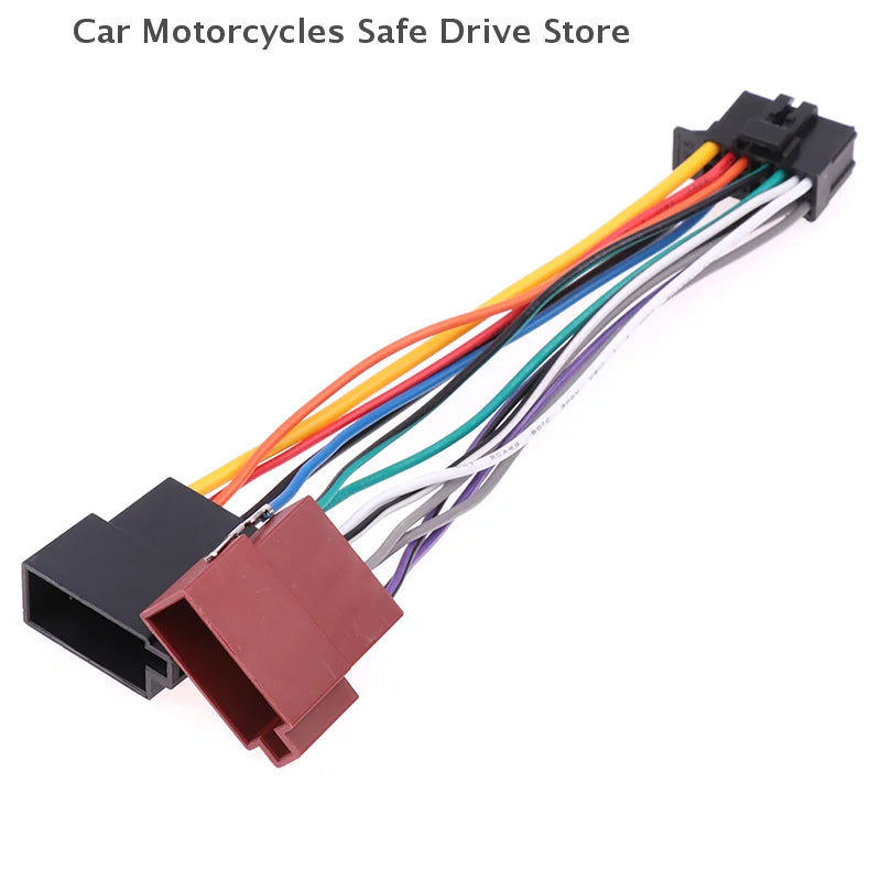 CMCar CD Tail Line Stereo Radio Player ISO Wiring Harness Connector