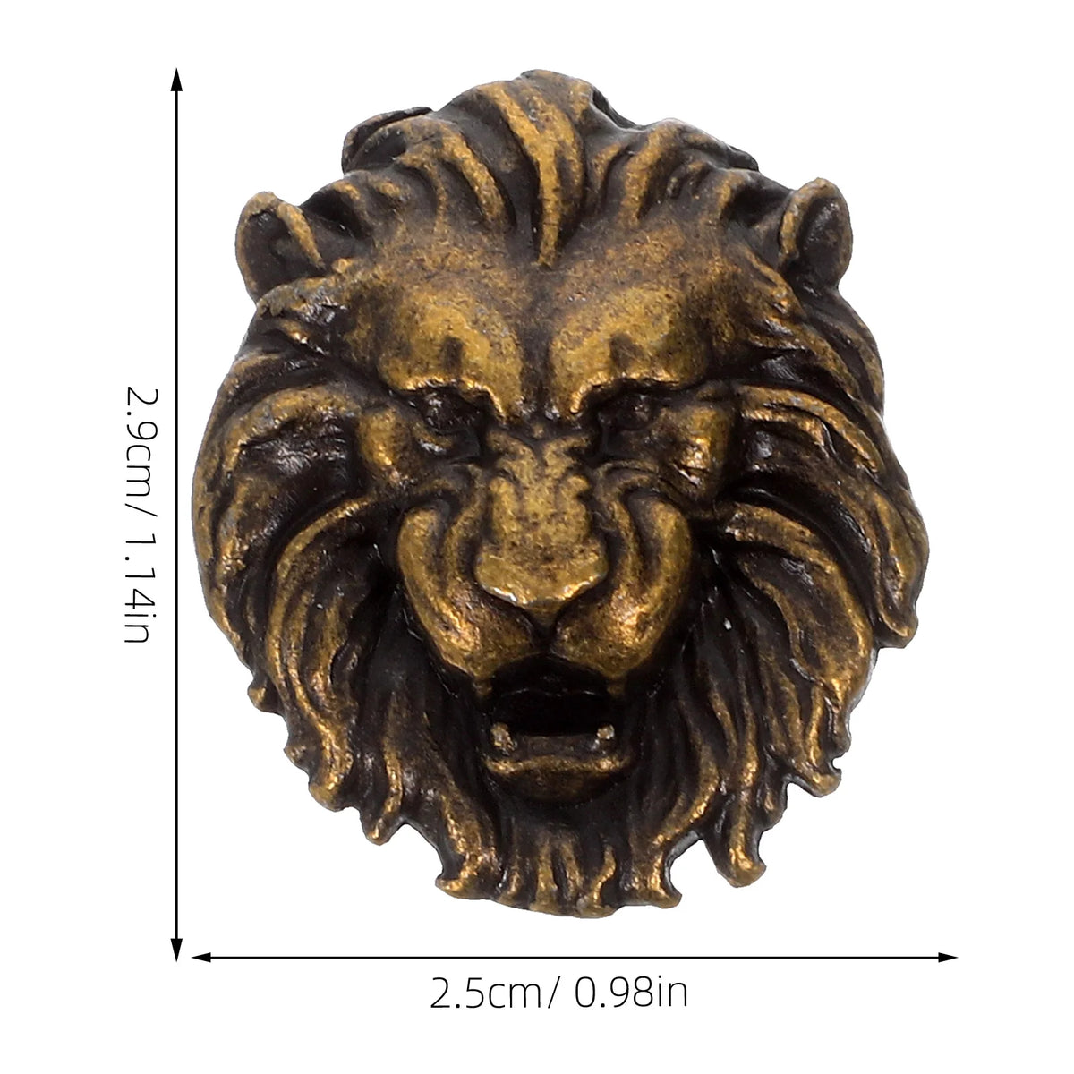 Decorative Lion Head Drawer Pulls Vintage Zinc Alloy Handles Retro Zpaxo
