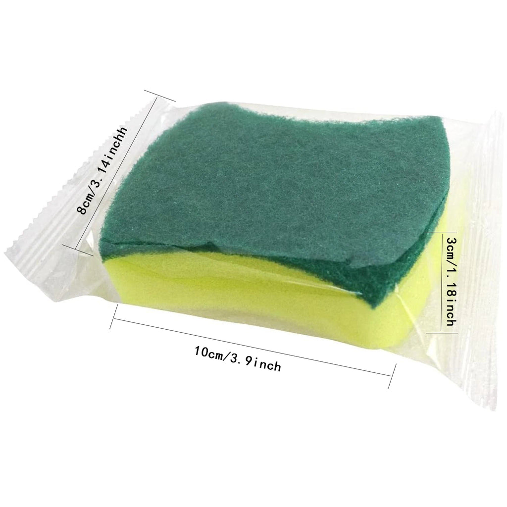 24-Pack Absorbent Kitchen Cleaning Sponges – Individually Wrapped