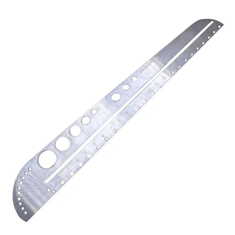 Stainless Steel Angle Ruler – Kawaii Geometry Drawing Tool Geometry Drawing Ruler Zpaxo WHITE