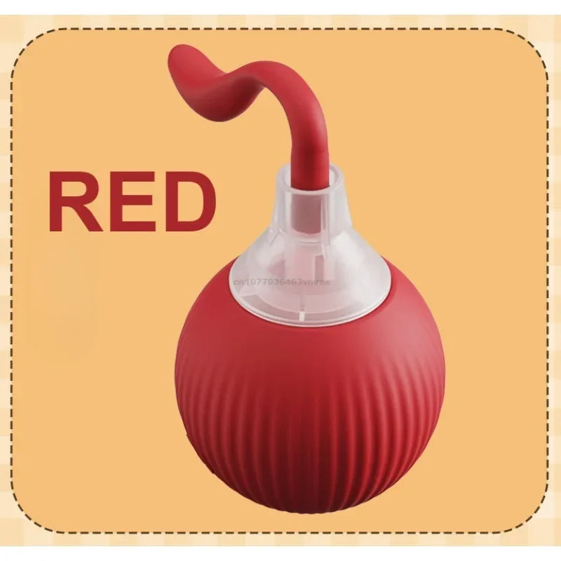 Cat Toys Interactive Ball Cat Accessories Interactive Cat Ball Kitten CatBall Toys Electronic Automatic Rolling Magic Ball Zpaxo Tail-Red