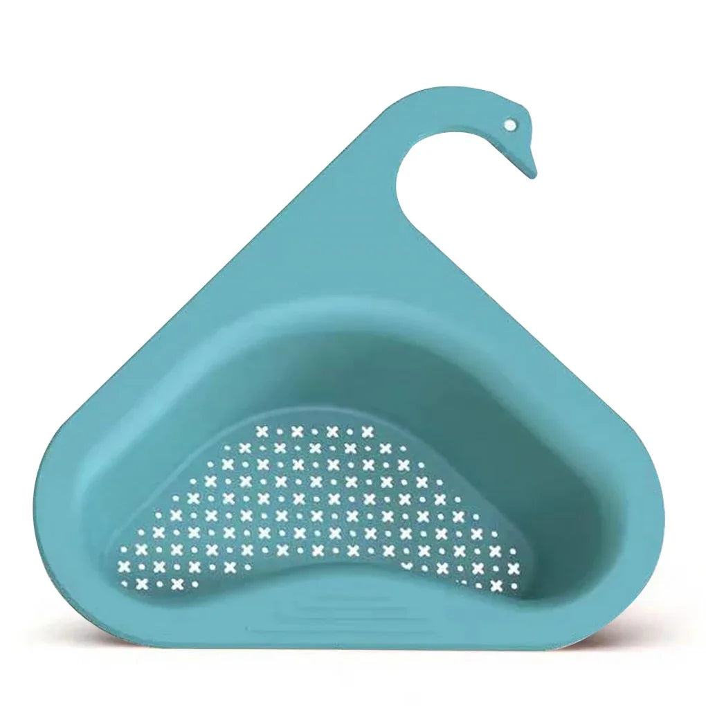 Large Kitchen Sink Drain Basket Organizer Faucet Holder Strainer Food Garbage Colanders Draining Shelf Organization Accessories Zpaxo green