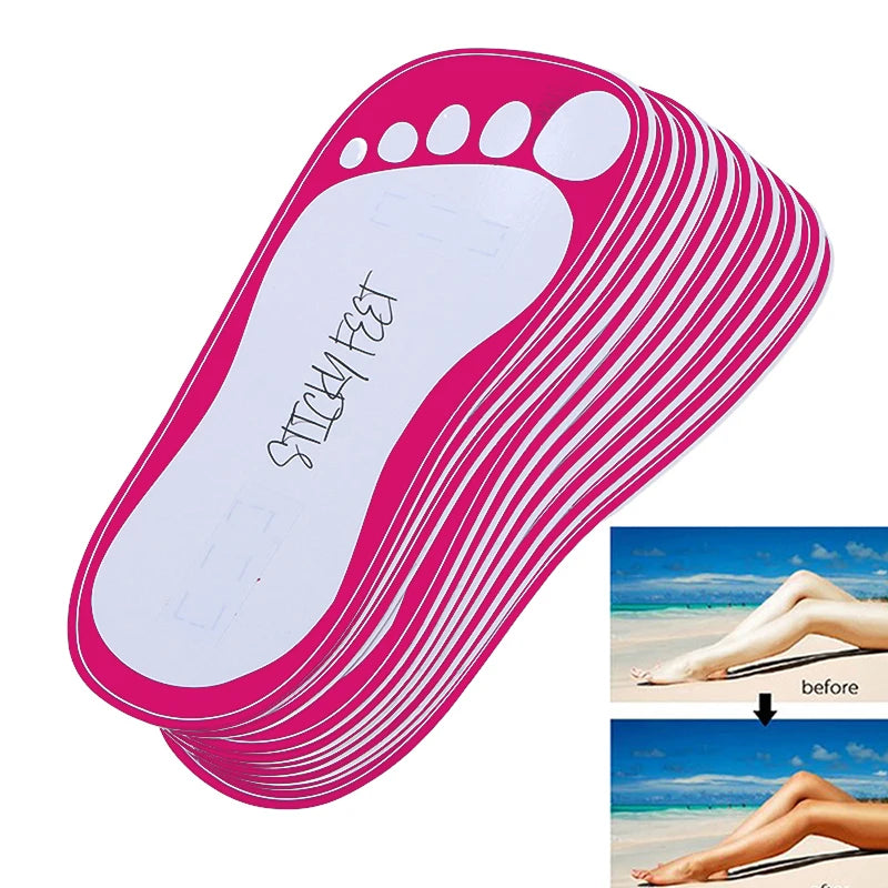 10 Pairs EVA Spray Tanning Feet Pads Protectors Sunless Accessories