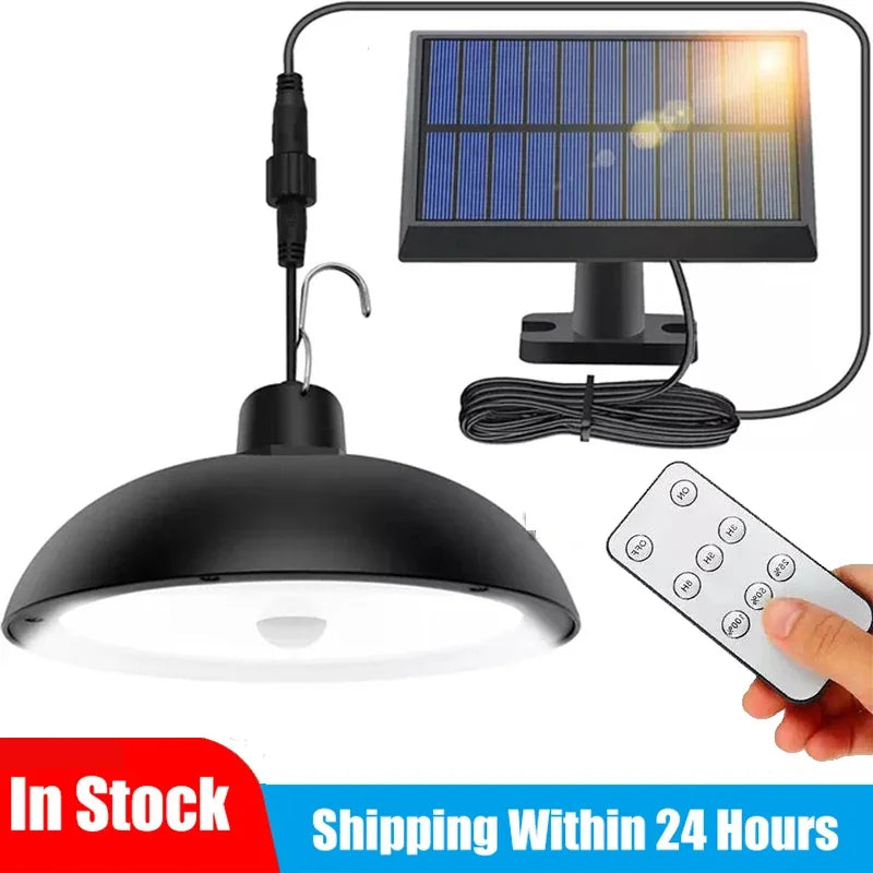 Double Head Outdoor Solar Pendant Light with Motion Sensor Waterproof LED Lamp Remote Control for Garden Shed Lighting Zpaxo Single With Sensor White China Mainland