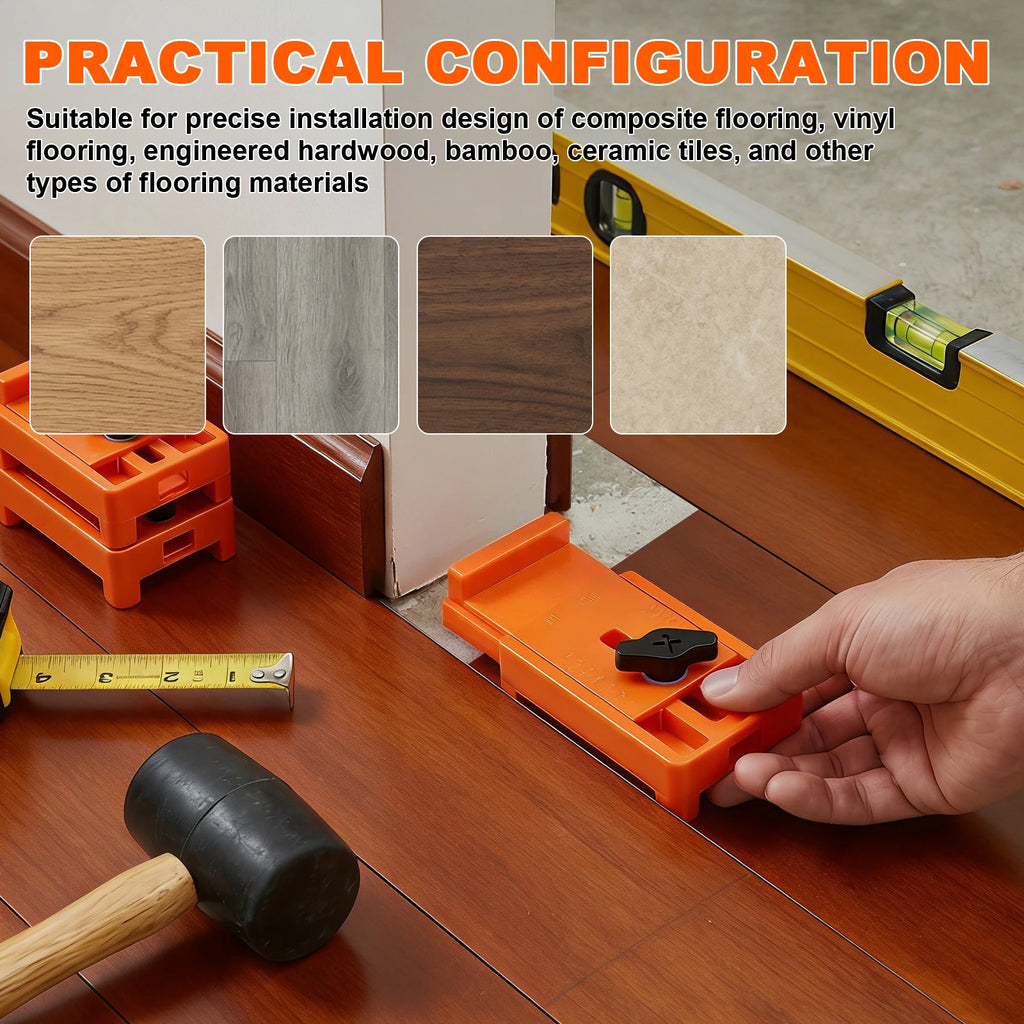20pcs Flooring Spacers 1/4" to 1" (6-25mm) Adjustable Gap Stable Wide-Base Design Professional Laminate Wood & Vinyl Plank Floor Zpaxo