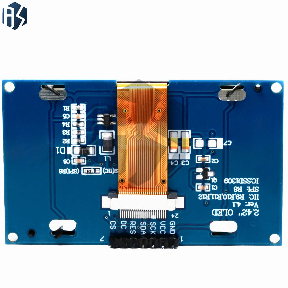 2 42 OLED Display Module 128x64 LCD HD Screen SSD1309 7 Pin SPI IIC Zpaxo