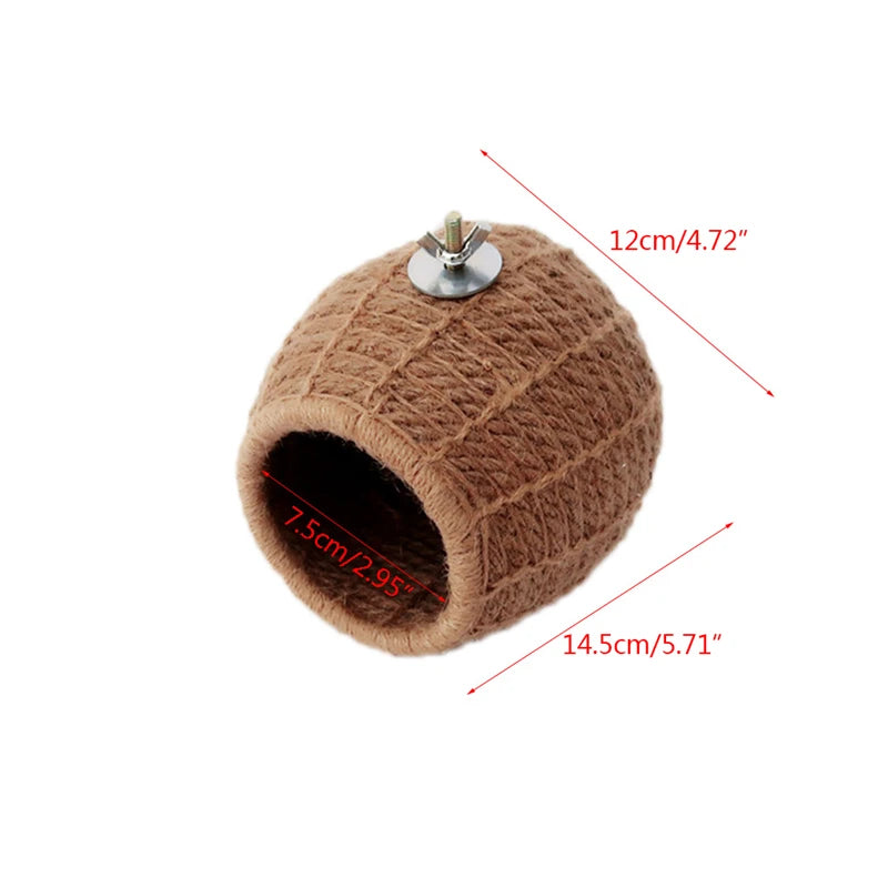 Bird Nest Cage Handmade Hemp Rope Breeding Nests Hatch House Budgie
