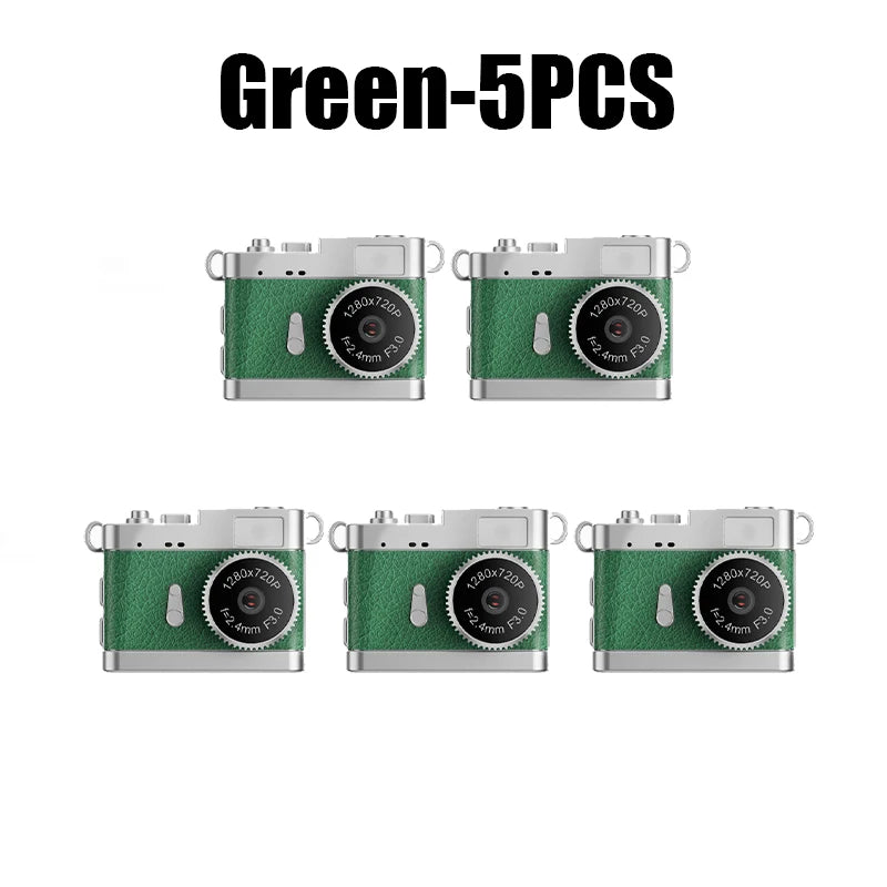 Lightweight Mini Campus Camera Students Stylish Portable Vlog Fashion Zpaxo Green 5PCS