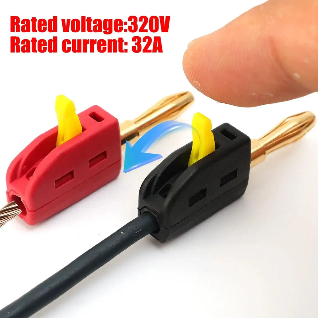 No Solder Wire Connector Current Portable 32A Banana Plug Electrical