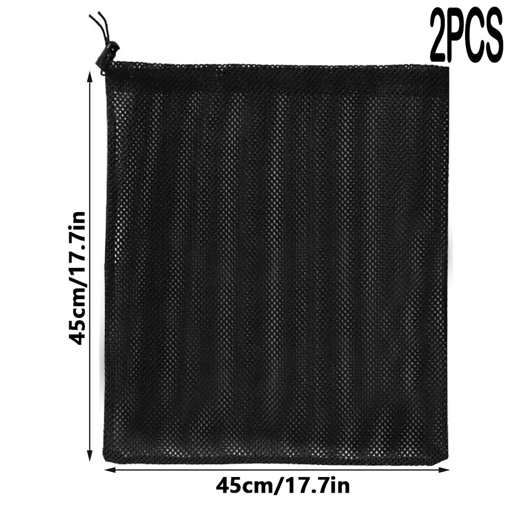 2PC Anti-clog Pump Barrier Bag Pump Filter Mesh Bag Mesh with Drawstring Reusable Pond Pump Protector for Pond Biological Filter Zpaxo 2pcs-m