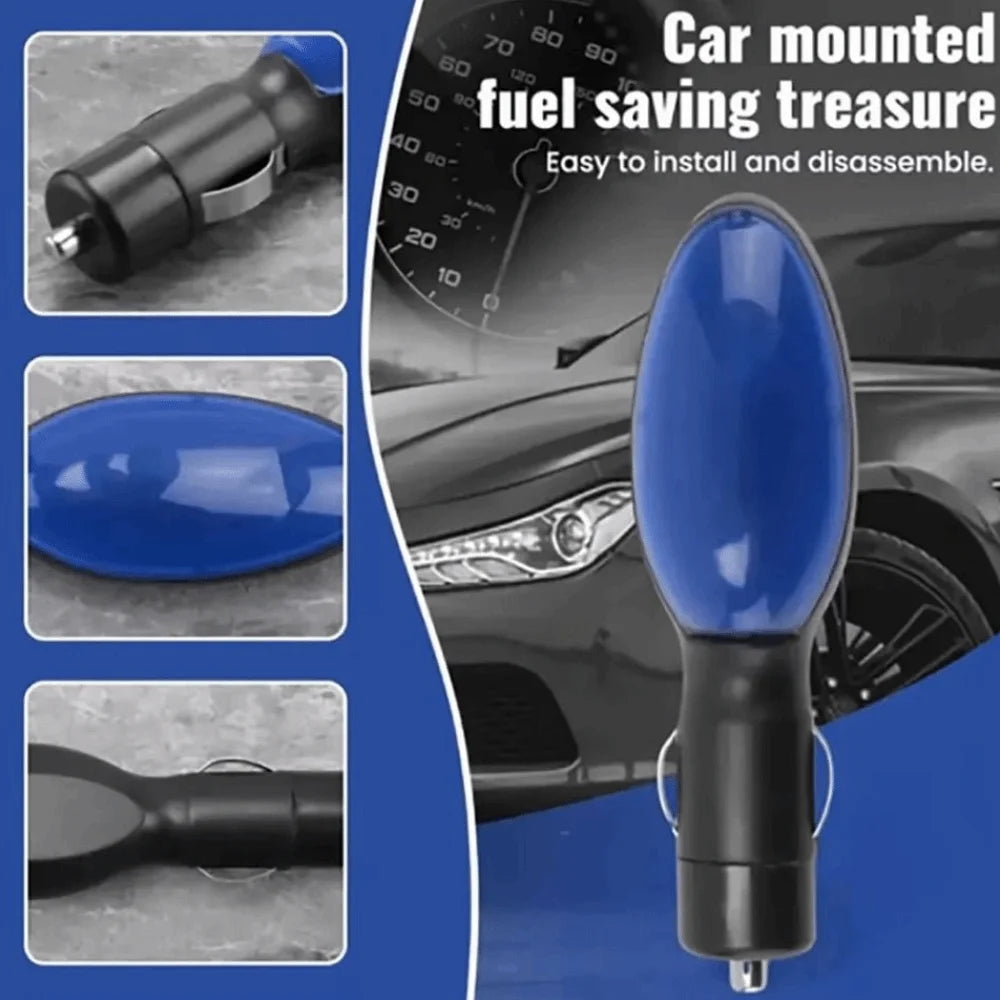 12 V Plug And Play Plug-and-Play Fuel Saver Universal Fit Portable Gas Saver Device Blue Fuel Saver Device Sync Drive Zpaxo