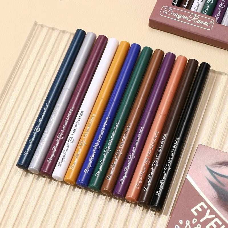 Box Black Gold Eyeliner Pencil Long-lasting Waterproof Pigment Green