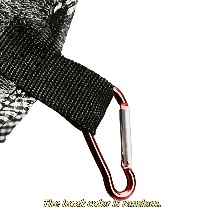 Fish Cleaning Towel Double Layer Thick Quick Dry Hand Towel with Buckle Portable Multifunctional for Fishing Gear Accessories Zpaxo