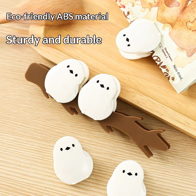 Cute Bird Magnetic Sealing Clip for Food Plastic Bags, Freshness Preservation Clip, Milk Powder Sealing Strip Snack Sealing Clip Zpaxo