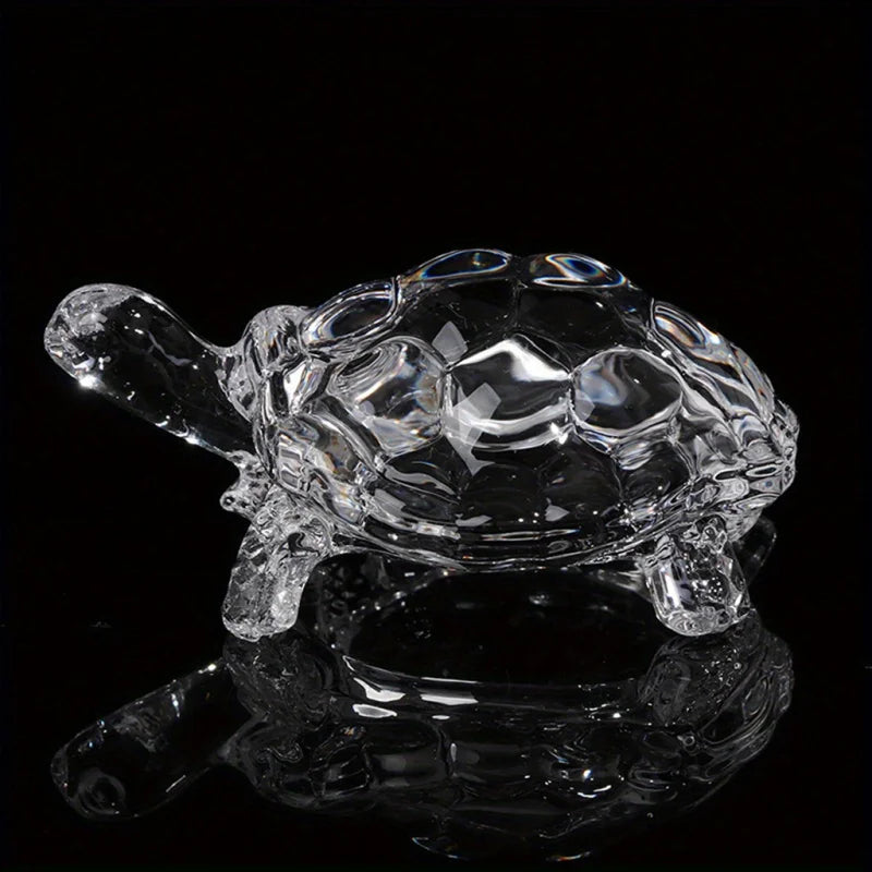 Crystal Turtle Ornament Mini Statue Lucky Suitable Home Office Desk