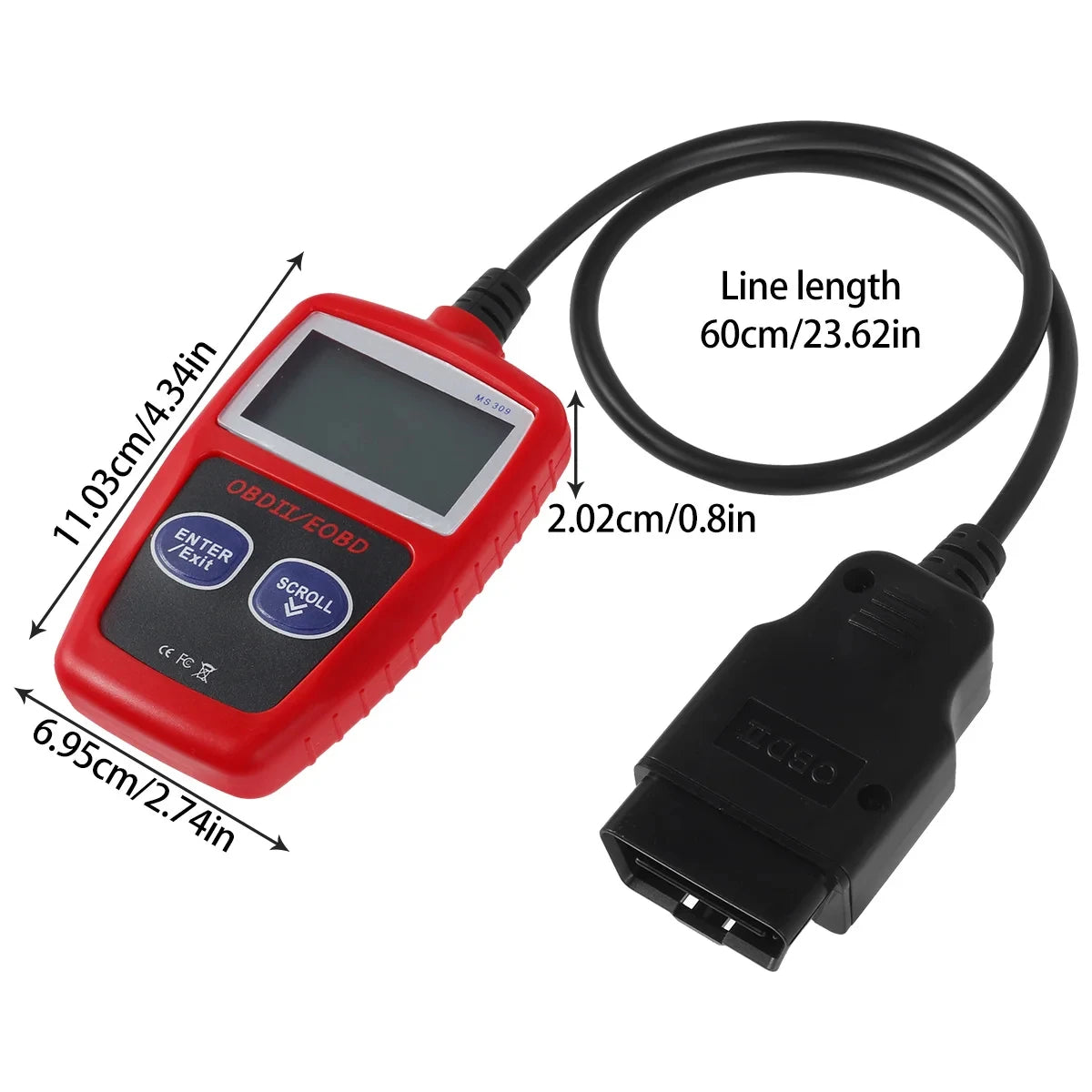 Car Diagnostic Tool Multifunctional Auto Fault Code Reader Accurate Engine Diagnostic Scanner Read & Erase Fault Code View NEW Zpaxo Car maintenance tool