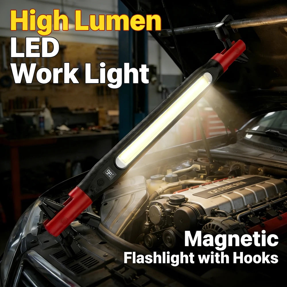 KDULIT Magnetic LED Work Light – 700 Lumen Rechargeable Torch