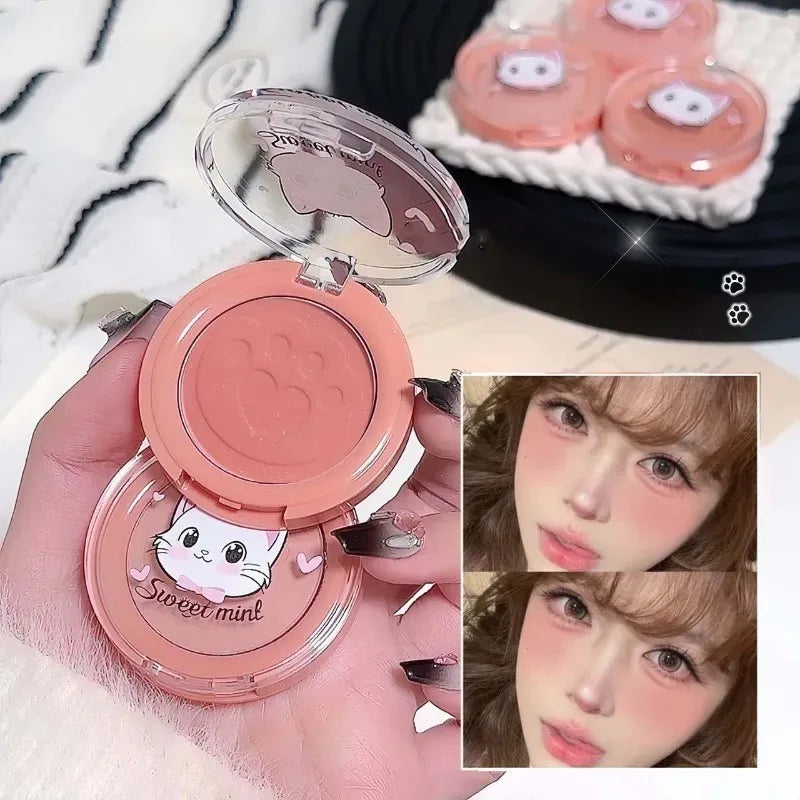 Three Dimensional Relief Blush Natural Tender Delicate Makeup Peach
