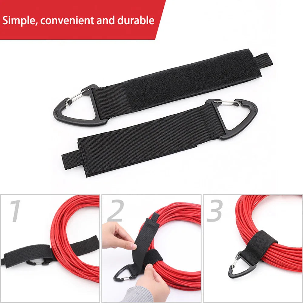 Nylon Cord Organizer with Triangle Buckle | Cable Strap 1/5/10Pcs Cable Cord Organizer Zpaxo
