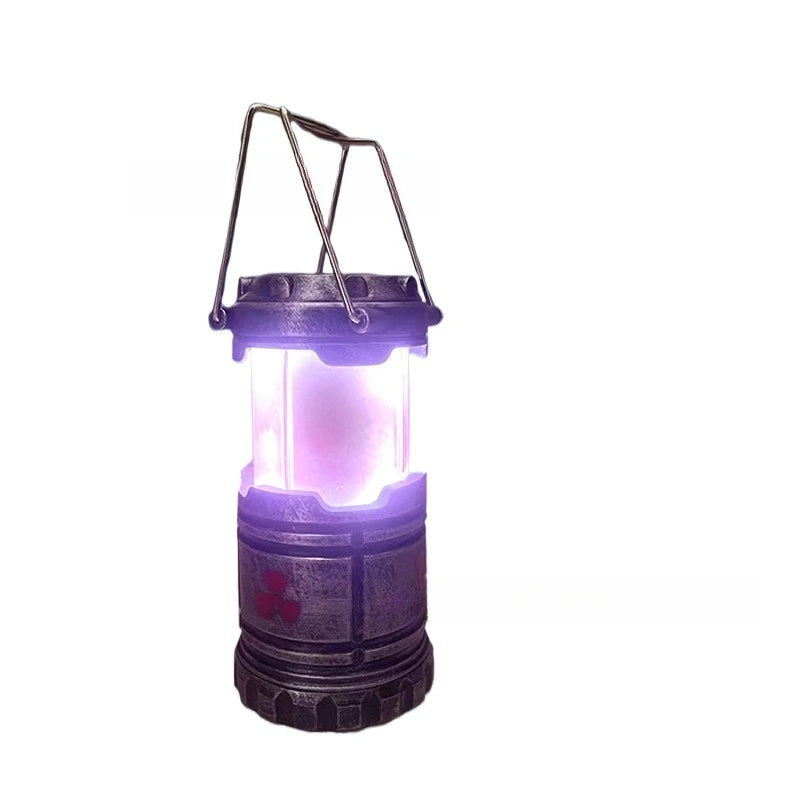 Festive Atmosphere Decoration Creative Resin Crafts Simulation Nuclear Reactor Image Night Lighting Hand-held Lamp Birthday Gift Zpaxo Silver light