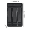 Silverware Tray Drawer Flatware Organizer Compact Holder 4