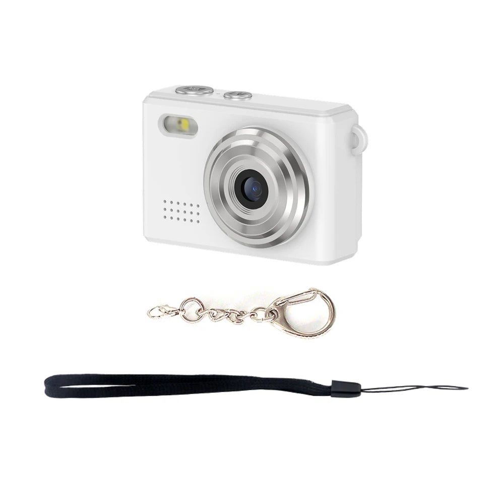 Small Mini Camera Video Recorder Monoreflexes Shaped Mini Camera 0.96-inch Children Video Camera Keychain Camera for Kids DC23 Zpaxo White Only Camera