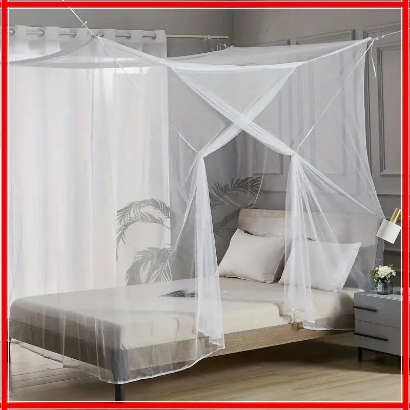 Large White Outdoor Camping Mosquito Net - Insect-Proof, Protective, Breathable, and Portable Bedroom, Hammock, and Tent Use Zpaxo