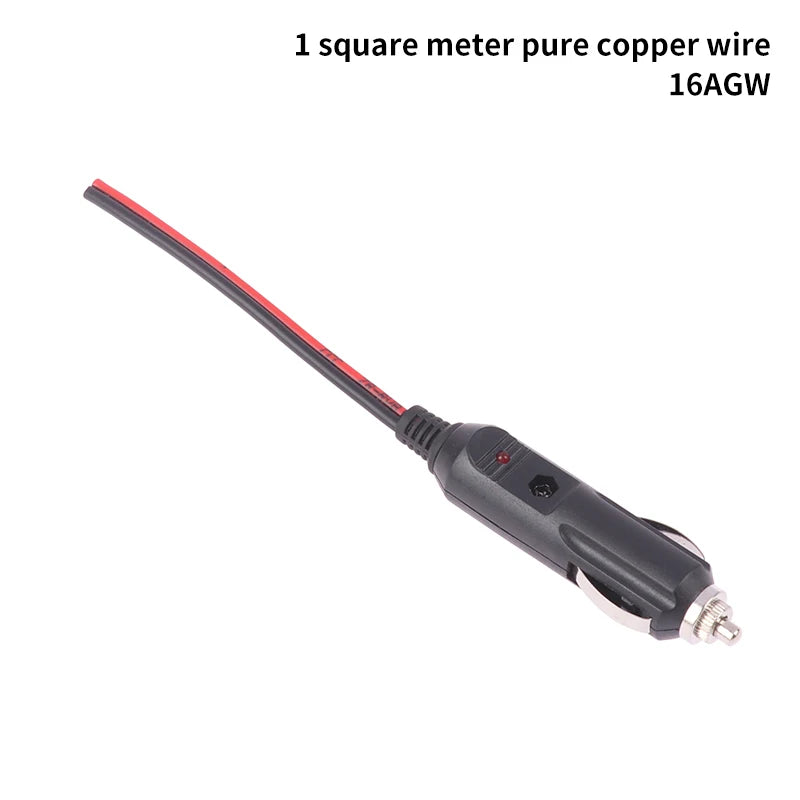 12V 24V Car Cigarette Lighter Plug with LED & 20A Fuse
