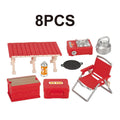 1 12 Miniature Simulation Outdoor Picnic Camping Scene Ornament Toy