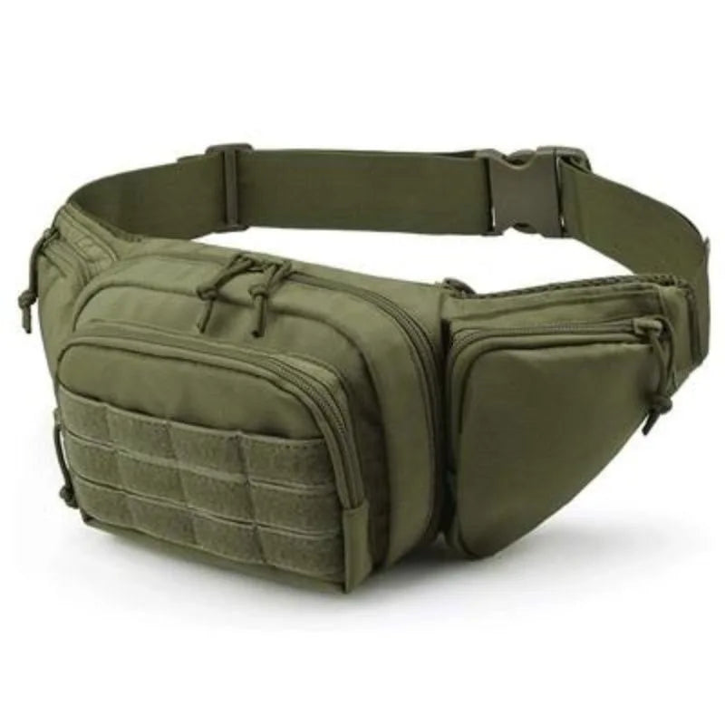 Outdoor multifunctional waist bag large capacity small outdoor lightweight running sports crossbody bag tactical waist bag Zpaxo Green waist bag