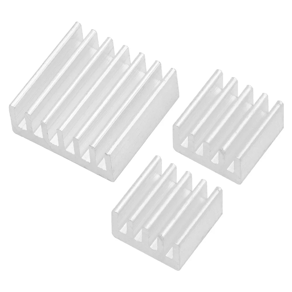 Pure Aluminum Heatsink Raspberry Pi 2B Adhesive Cooler Radiator Zpaxo 3PCS