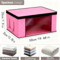 1 Jumbo Foldable Storage Bins Clear Window-zippered Under-bed