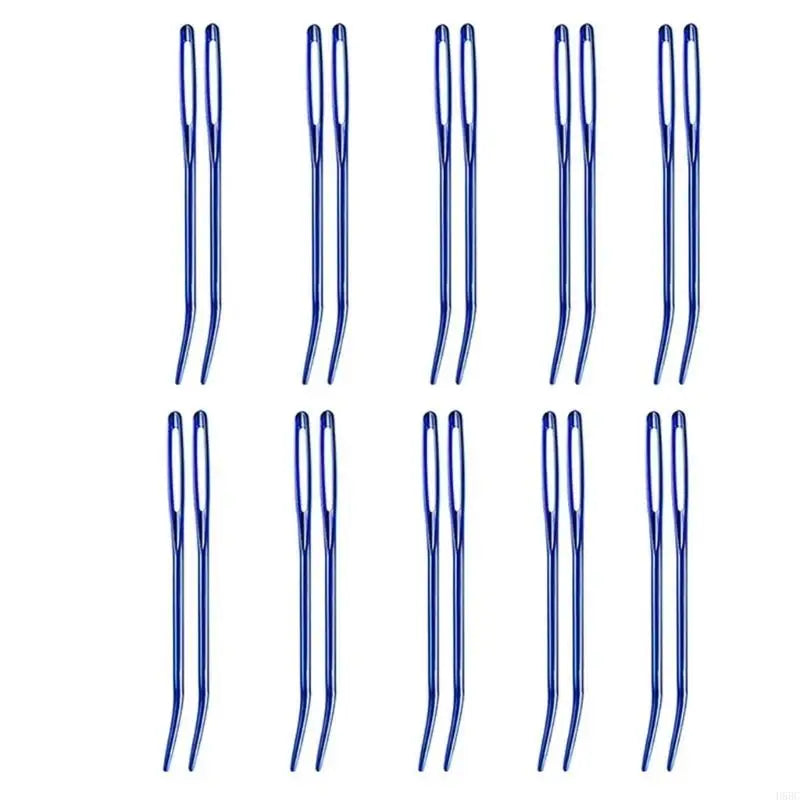 20x Large Eye Curved Needle Sewing Easy Threa Stitching