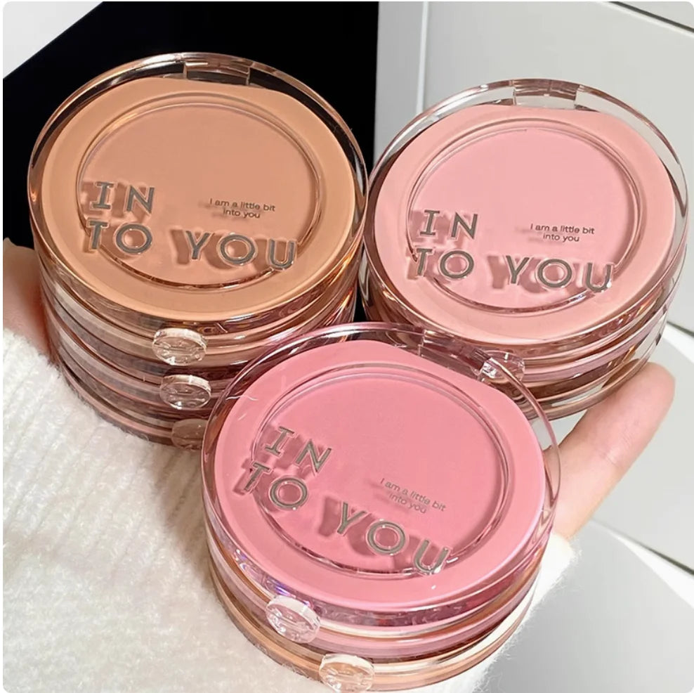 INTO YOU Fluffy Pillow Single BLUSHER Shades Long-lasting Zpaxo