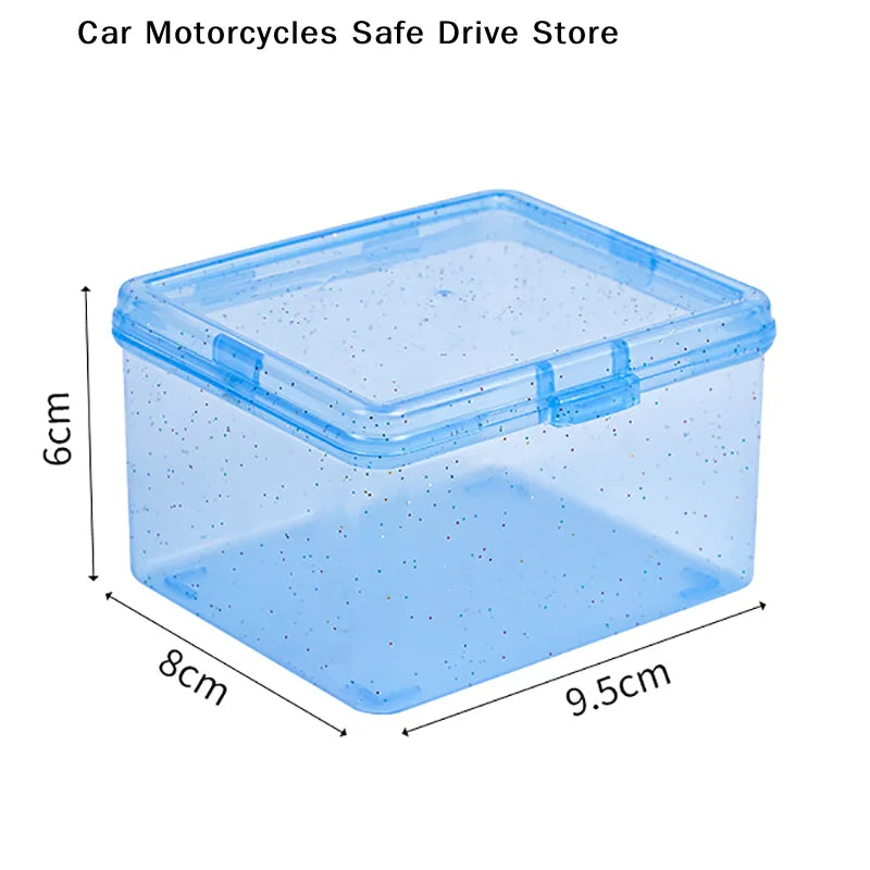 CMINS Transparent Plastic Storage Box Photocards Holder Desk