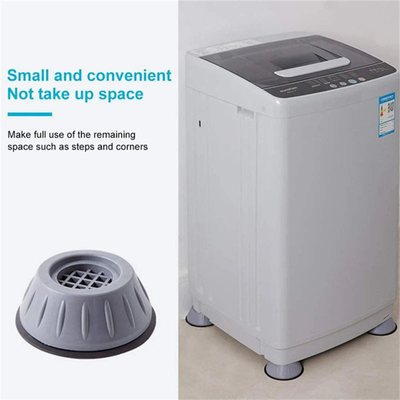 4Pcs Anti Vibration Feet Pads Waterproof Legs Slipstop Silent Skid Raiser Mat Washing Machine Support Dampers Stand Furniture Zpaxo
