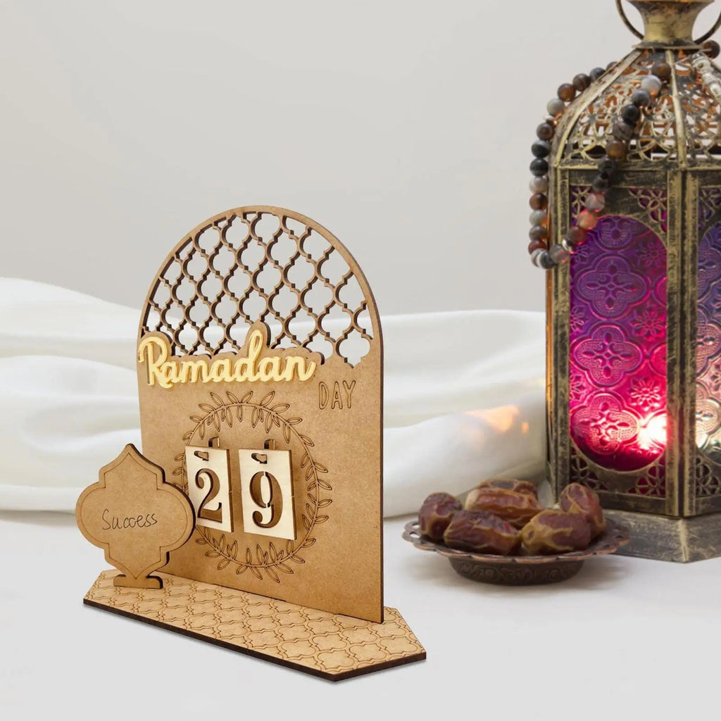 Countdown Desk Sign Moon-star Inspirational Seasonal Festival