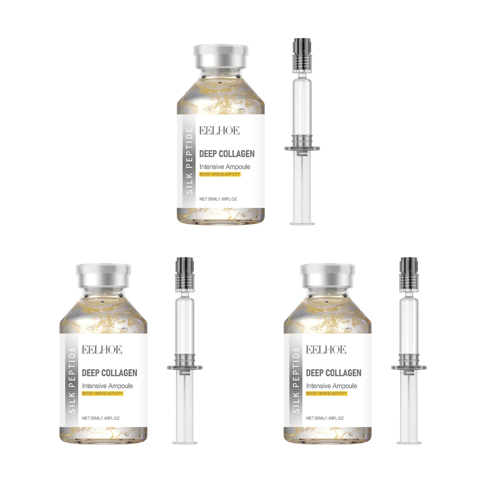 Eelhoe Silk Peptide Lifting Ampoule Anti-Aging Face Serum Anti-Aging Face Serum Zpaxo 3pcs