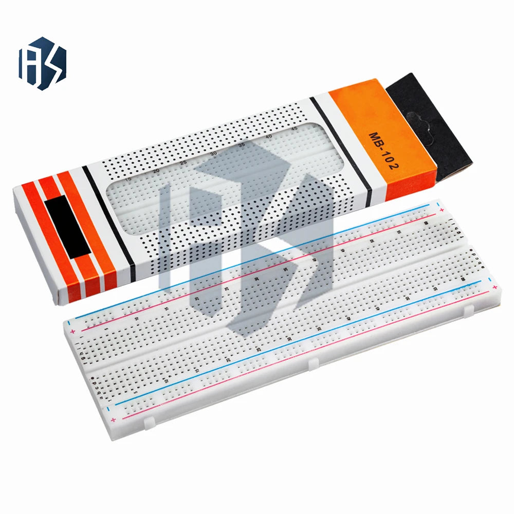 MB-102 Solderless Breadboard 830 Points 400 Holes Prototype Circuit Zpaxo