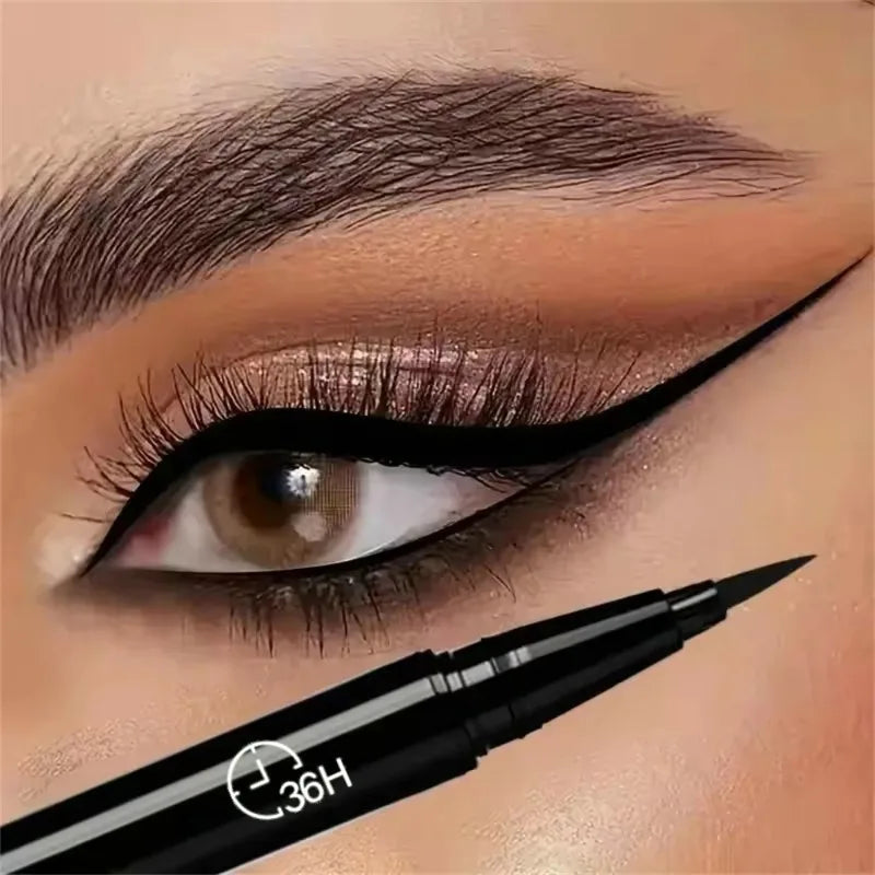 36-Hour Lock Lasting Liquid Eyeliner Pencil Waterproof Black Ink Pen Zpaxo 1Pc Black