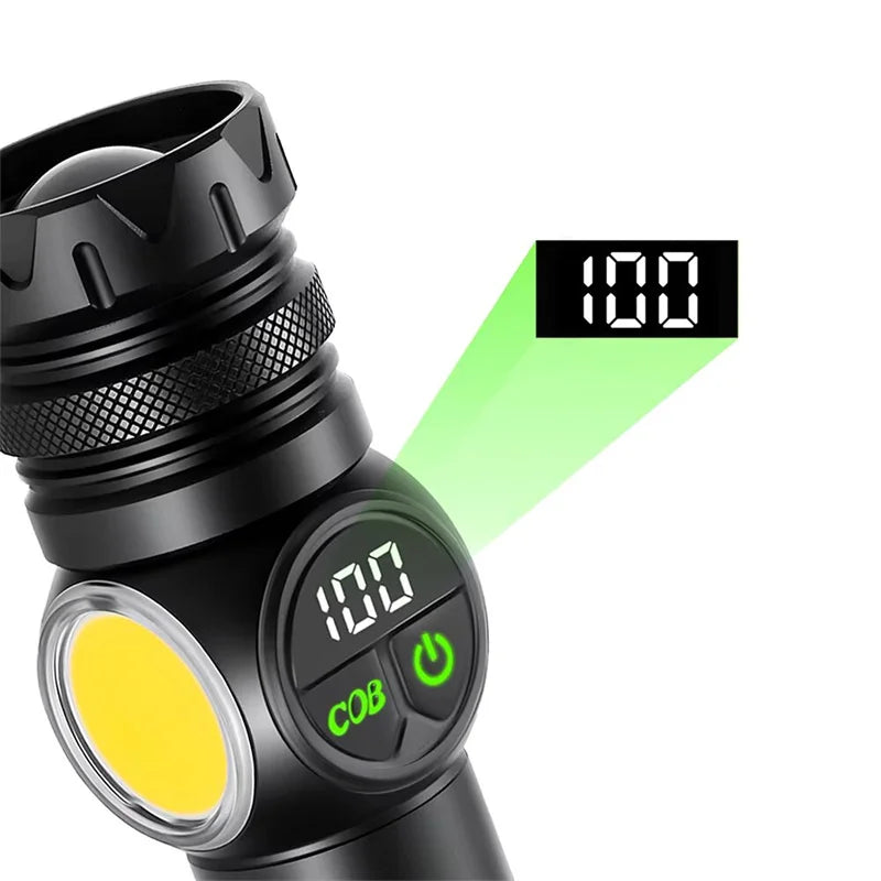Mikenoon LED Tactical Flashlight – USB Rechargeable, 500m Range LED Tactical Flashlight Zpaxo
