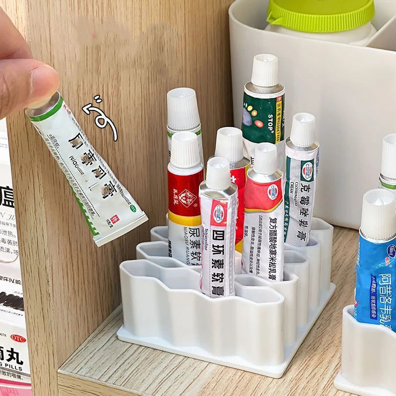 1 Ointment Holder Desktop Stand Silicone Cosmetics Storage Rack Pen