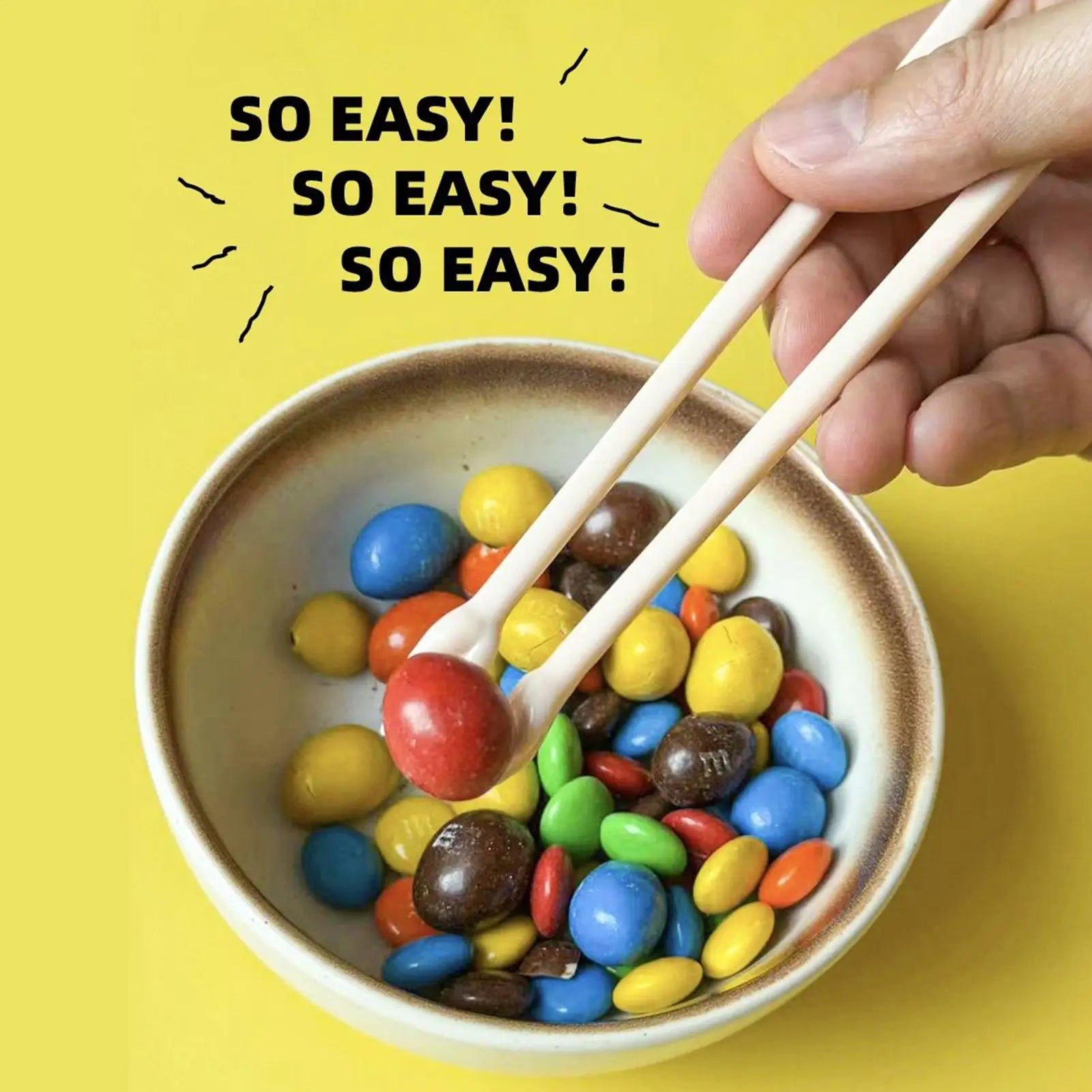 Funny Palm Chopsticks Baby Kids Beginners Practical Chopstick
