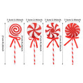 Christmas Tree Lollipop Decorations Red White Foam Candy Canes Xmas
