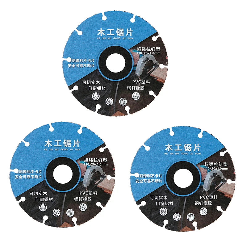 1 2 3 Woodworking Special Saw Blade Brazed Multipurpose Circular Zpaxo 3Pcs