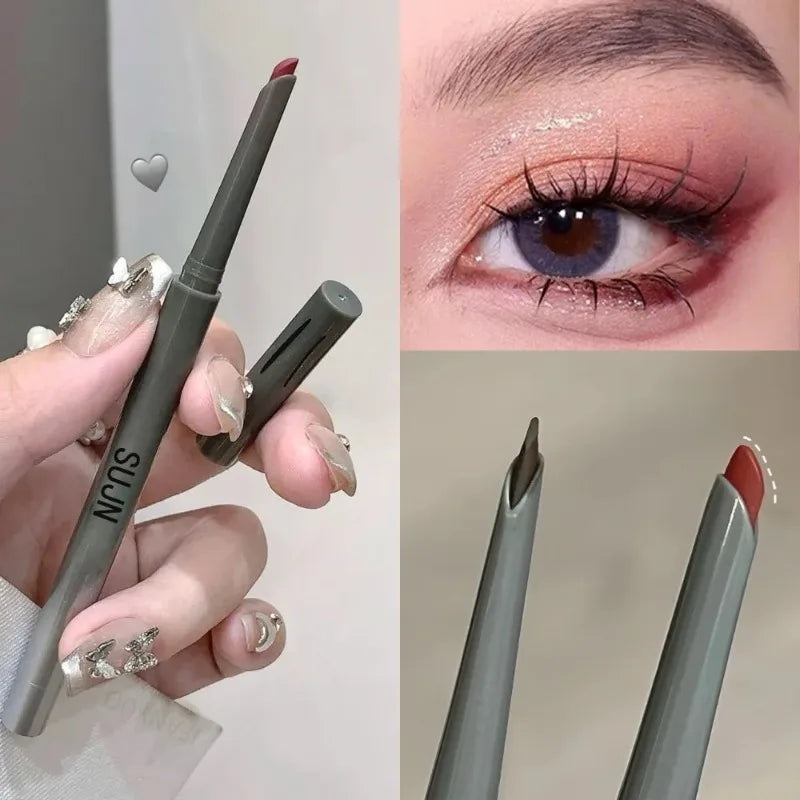 Sexy Wine Red Silky Eye Liner Pencil Natural Matte Rose Lying