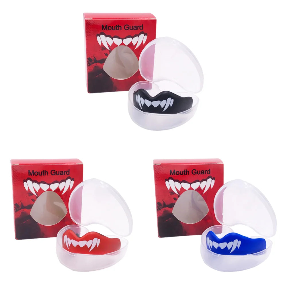 1- Fighting Training Mouth Guard Boxing Gum Shield Slim Fit Adult Zpaxo F 3SET