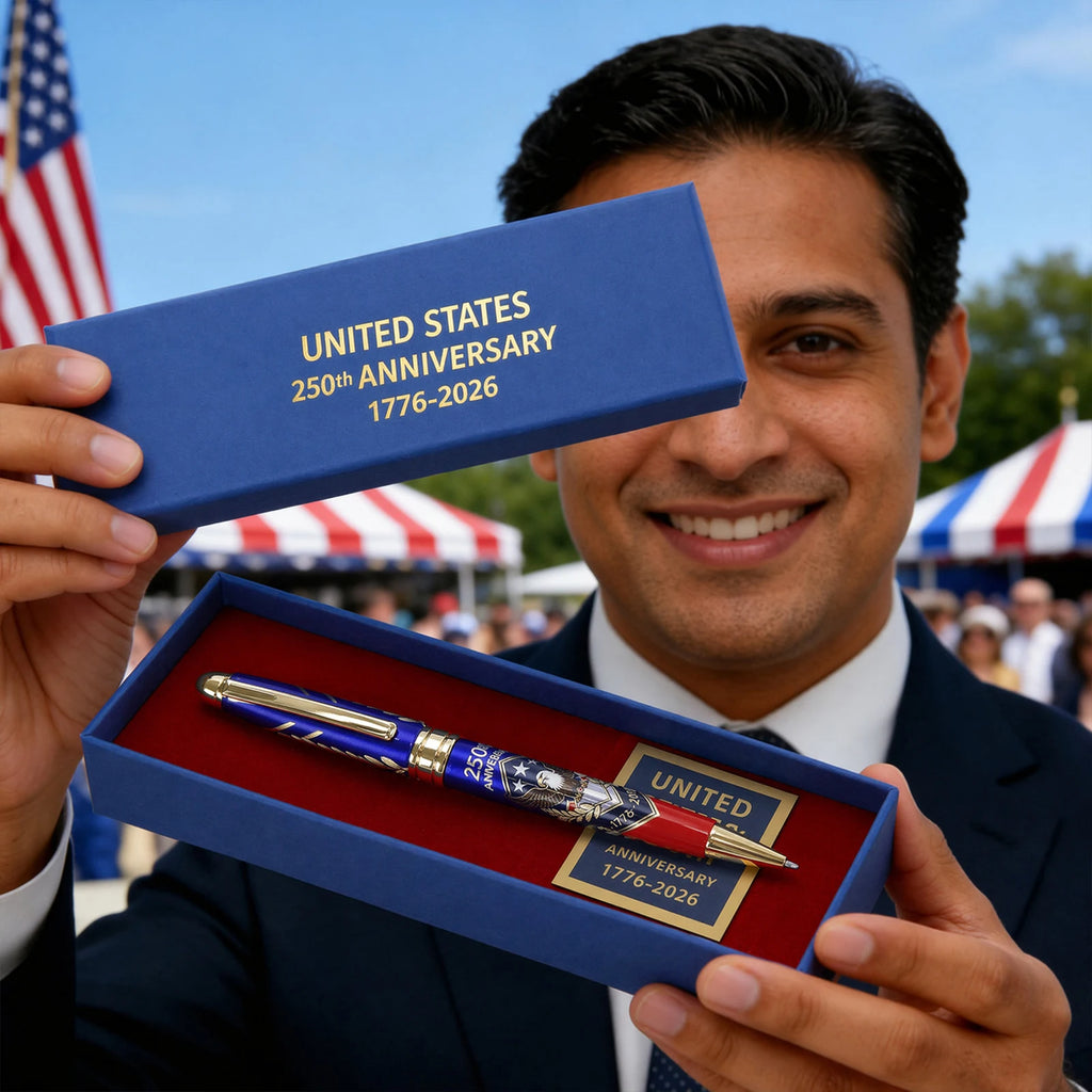 250th Anniversary Commemorative Ballpoint Pen Box Patriotic Engraved