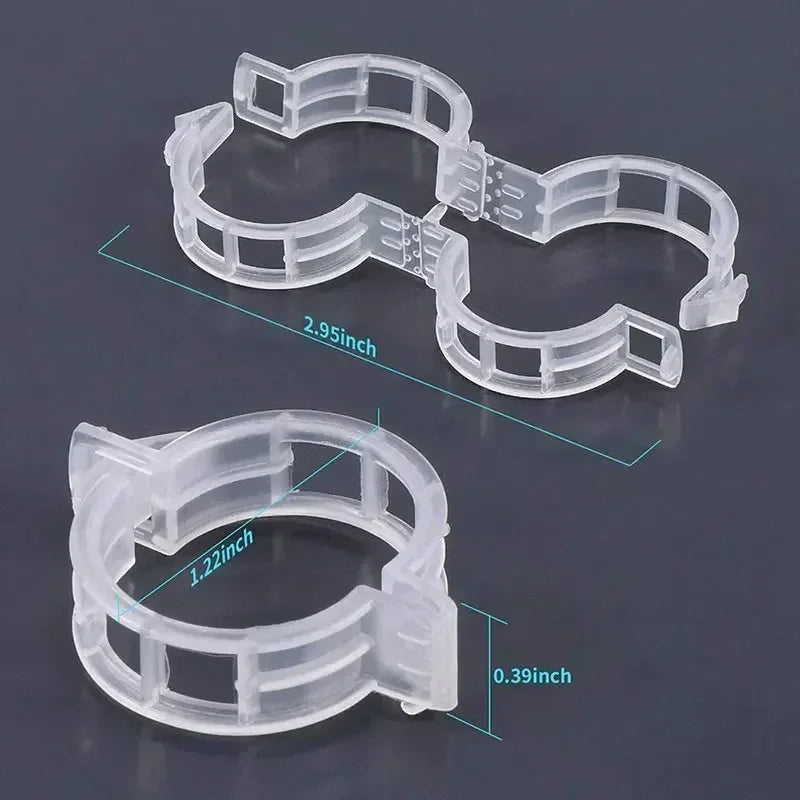 Hot Plant Clips Supports Reusable Plastic Connects Fixing Vine Tomato Stem Grafting Vegetable Plants Orchard and Garden Tools Zpaxo
